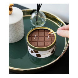 Bougie de massage senteur chocolat crème brûlée