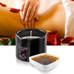 Bougie de massage senteur chocolat crème brûlée
